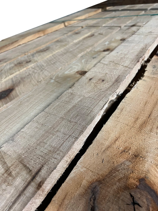 Rough Cut 4/4 (1 in.) Rustic Hickory 10 Board Foot Pack