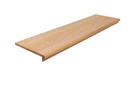 Red oak retrofit stair tread