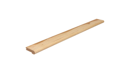 Factory-second hickory stair nosing, 1 by 3.5 inches, overlap bullnose profile