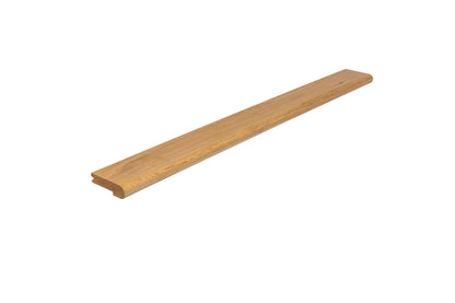 Factory-second white oak stair nosing, 1 by 3.5 inches, overlap bullnose profile